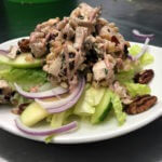 Fall Chicken & Apple Salad with Cranberry Pecan Dressing